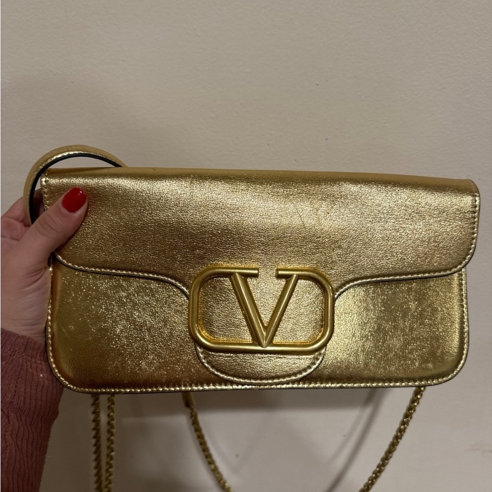 Valentino Garavani Gold Crossbody Bag